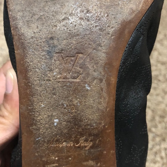 Authentic Louis Vuitton Black Elba Ballerina Flat - Picture 12 of 16